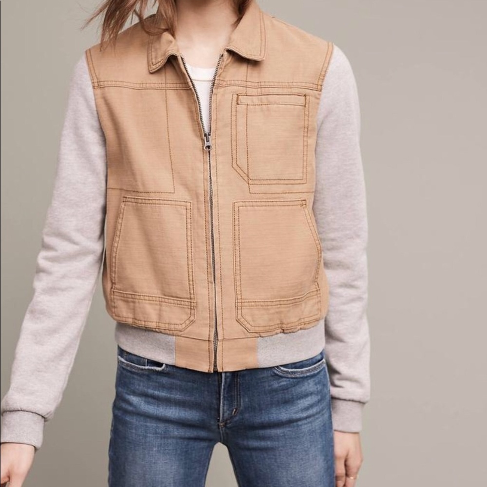 Anthropologie Collared Bomber